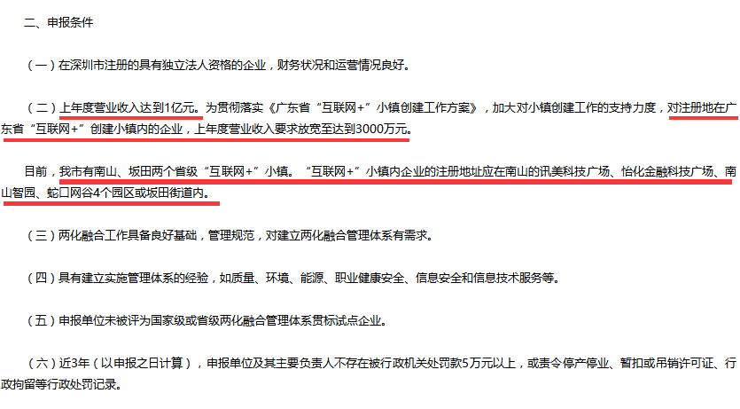 這5個地區(qū)的企業(yè)不滿1億要求也可以申請兩化融合貫標試點！